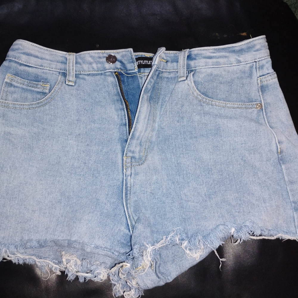 PLT Light Blue Denim Shorts